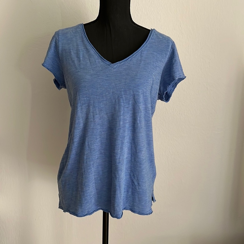 New with tags T.LA classic v-neck tee. Color Blue Size M